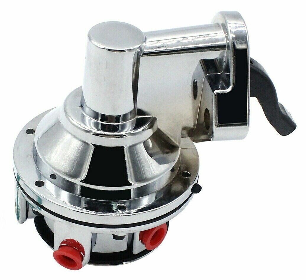 Chev 350 SBC Mechanical Fuel Pump Chrome 80gph 8psi # R2302C