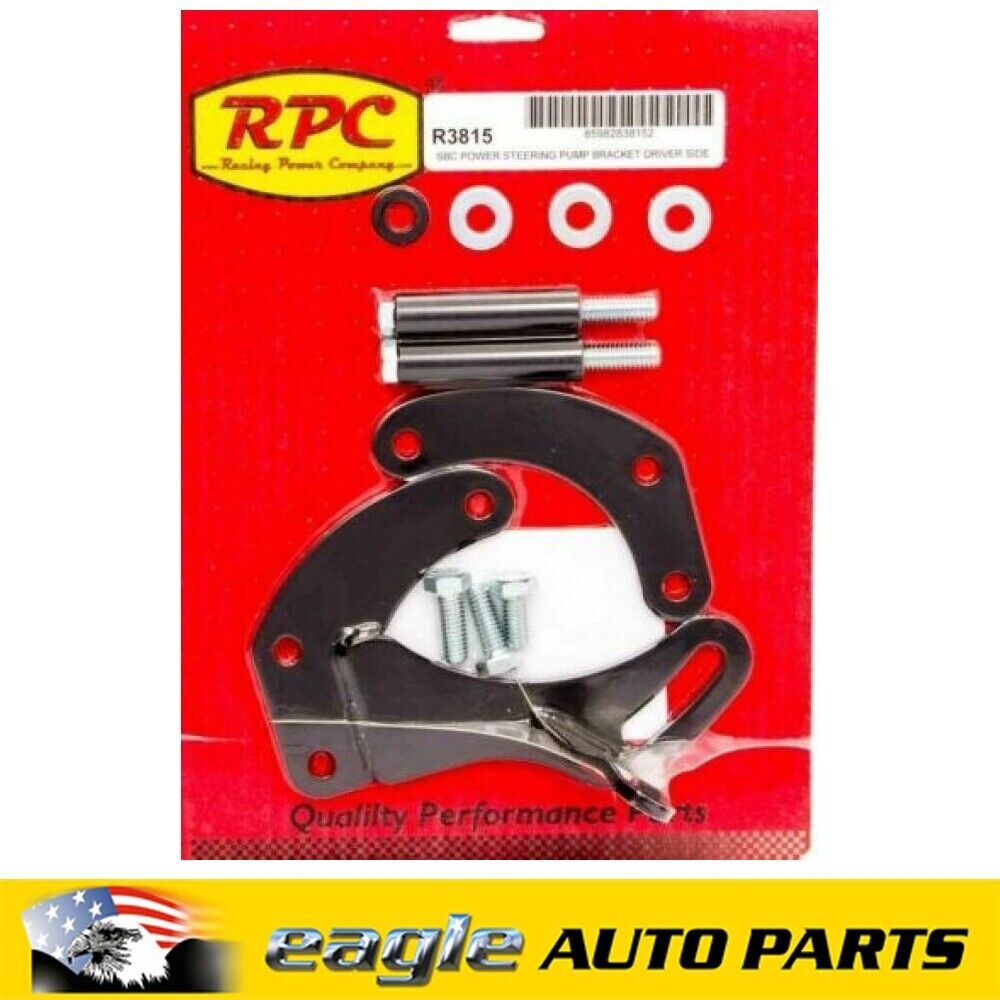 Rpc R3816 RPC CHEV 283 327 350 383 SWP POWER STEERING BRACKET BLACK # R3815 ...