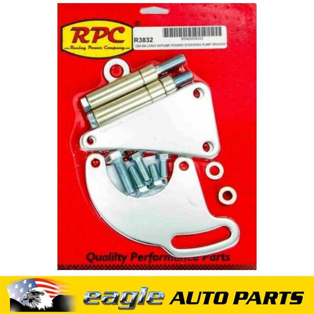 Chev 396 454 Big Block Power Steering Bracket Set Up Chrome LWP R383