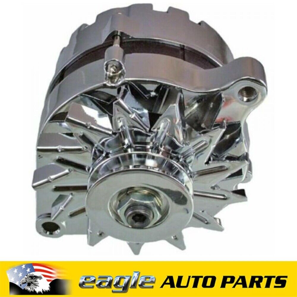 RPC Ford 1965 - 1889 V6 / V8 Standard Replacement Chrome Alternator # R3903