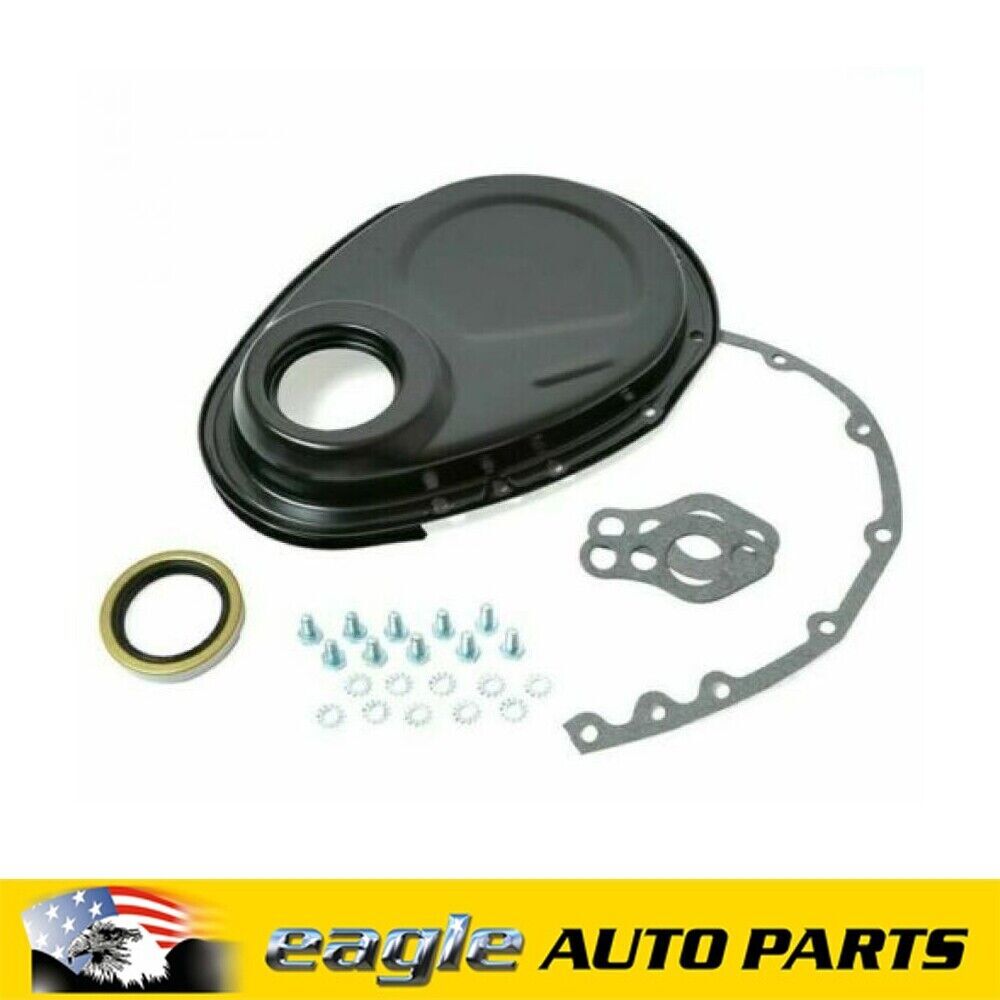 RPC Chev 350 SBC Steel Timing Chain Cover # R4934BK
