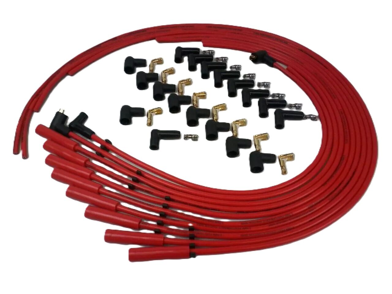 Chev Holden V8 Universal Spark Plug Leads Straight / 900 Red # R5040R