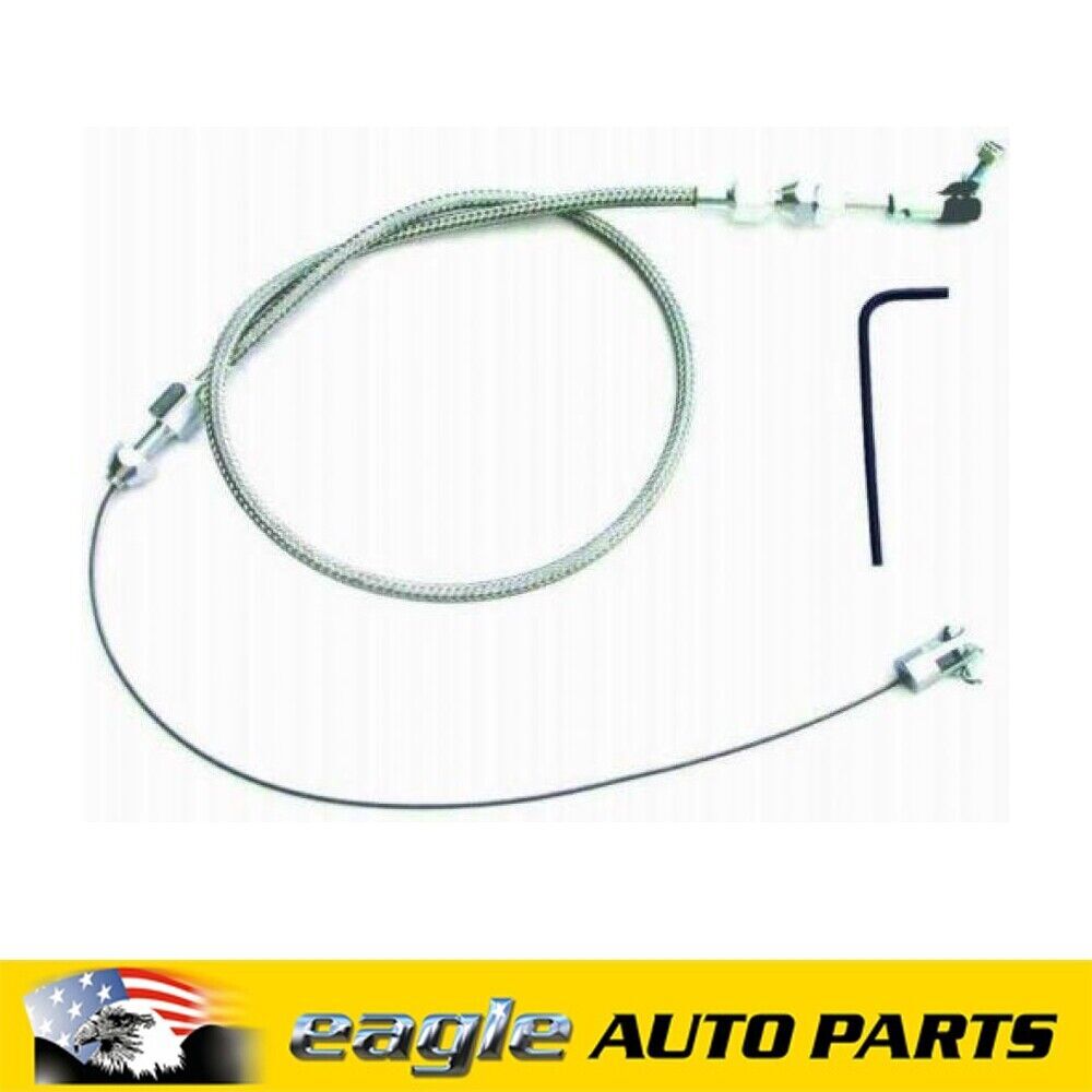 UNIVERSAL RPC STAINLESS STEEL THROTTLE CABLE ASSEMBLY WITH 24