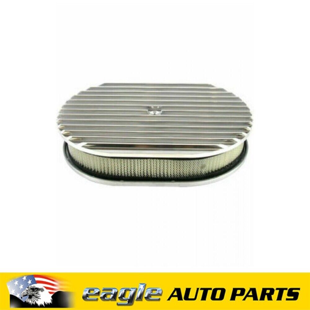 AIR CLEANER 12 X 2 FINNED POLISHED ALUMINUM ASSEMBLY # R6313