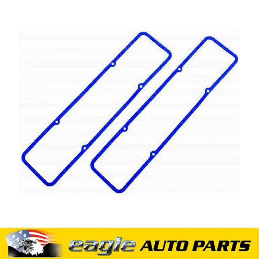 CHEV 350 BLUE RUBBER ROCKER COVER GASKETS WITH STEEL CORE # R7484X ...