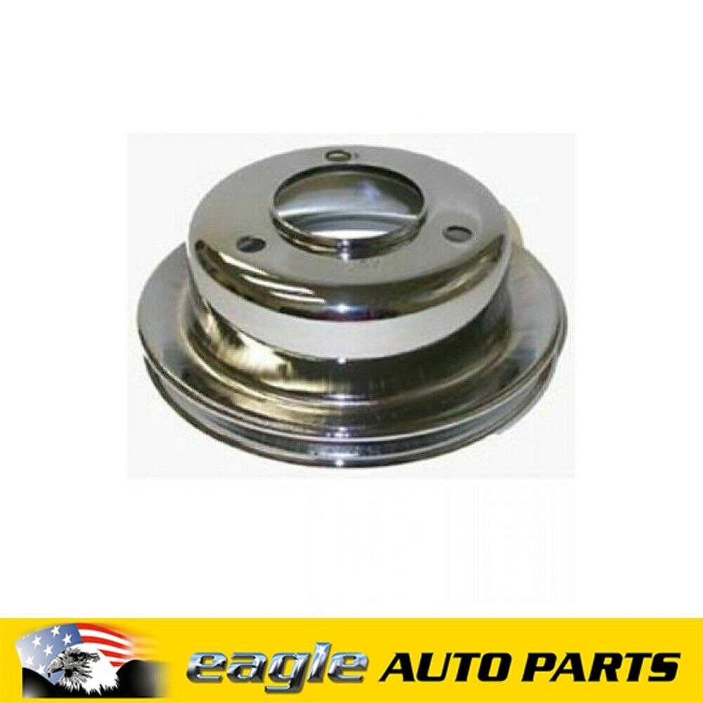 FORD 289 302 WINDSOR CHROME SINGLE GROOVE PULLEY LOWER 65-66 # R8971