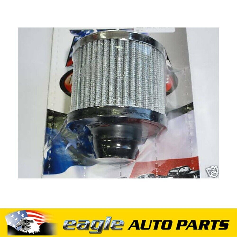 CHEVROLET CHEV FORD CAMARO CHROME PUSH IN PERFORMANCE FILTER BREATHERS # R9308