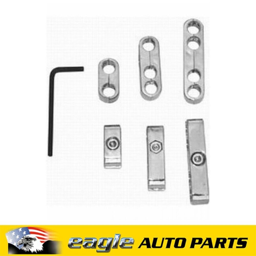 RPC Chrome Pro Style Spark Plug Lead Wire Seperators 8mm or 9mm # R9576