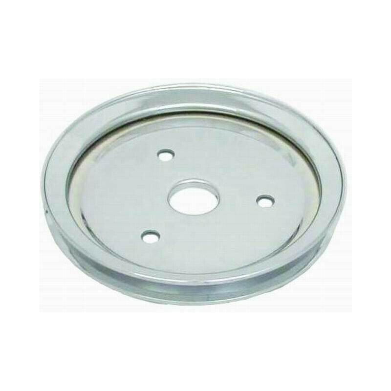 CHEV CHROME 283 327 350 383 400 SINGLE CRANKSHAFT PULLEY SWP # R9602
