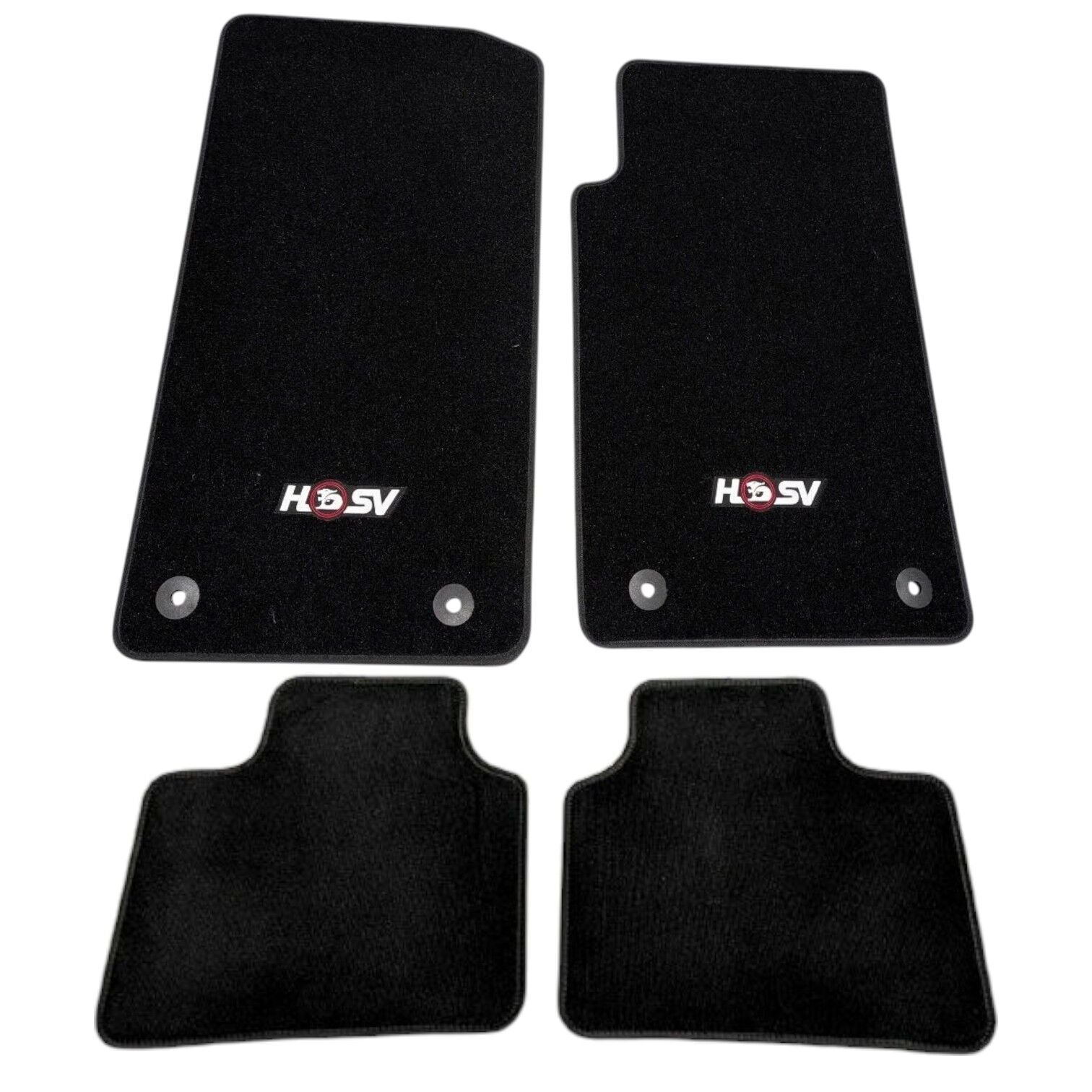 HSV VE GTS Clubsport R8 Front & Rear Black Floor Mat Set Genuine HSV # SPZ-300249NY