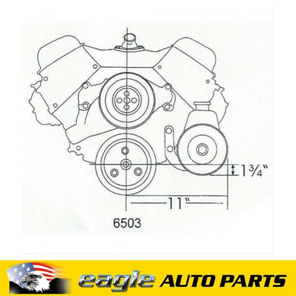 Chev 454 Tuff Stuff Performance Saginaw Power Steering Bracket SWP # TUFF-6503A