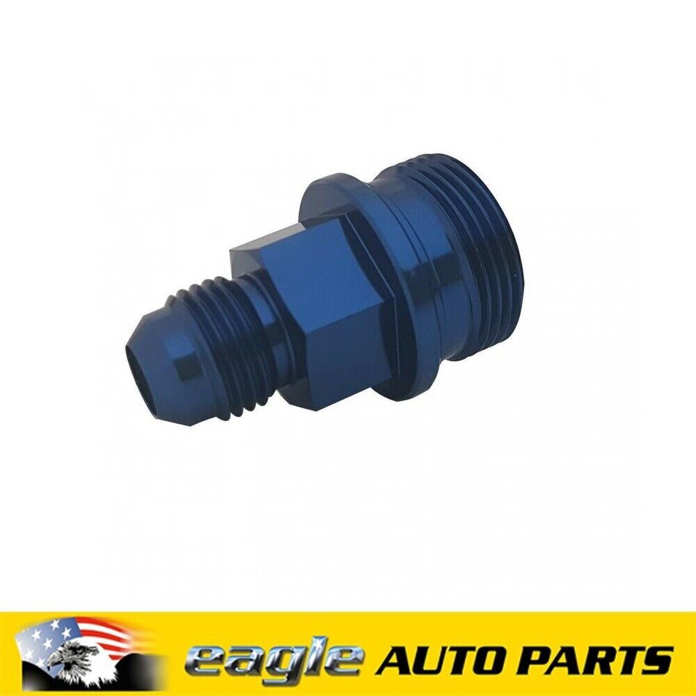 PFE Fittings Holley Inlet Feed 7/8 x 20 Short -08AN Blue # PFE700-08