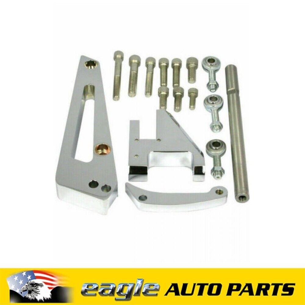 Black Steel LWP Passenger Top Alternator Bracket, Fits Chevy BBC 1969 Black Steel LWP Passenger Top Alternator Bracket, Fits Chevy BBC 1969